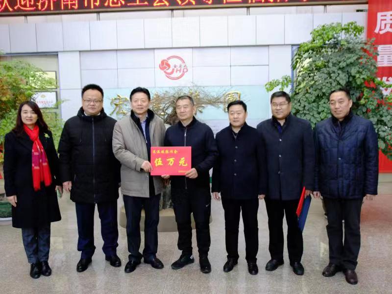 济南市总工会常务副主席傅金峰到米兰官方web站集团走访慰问